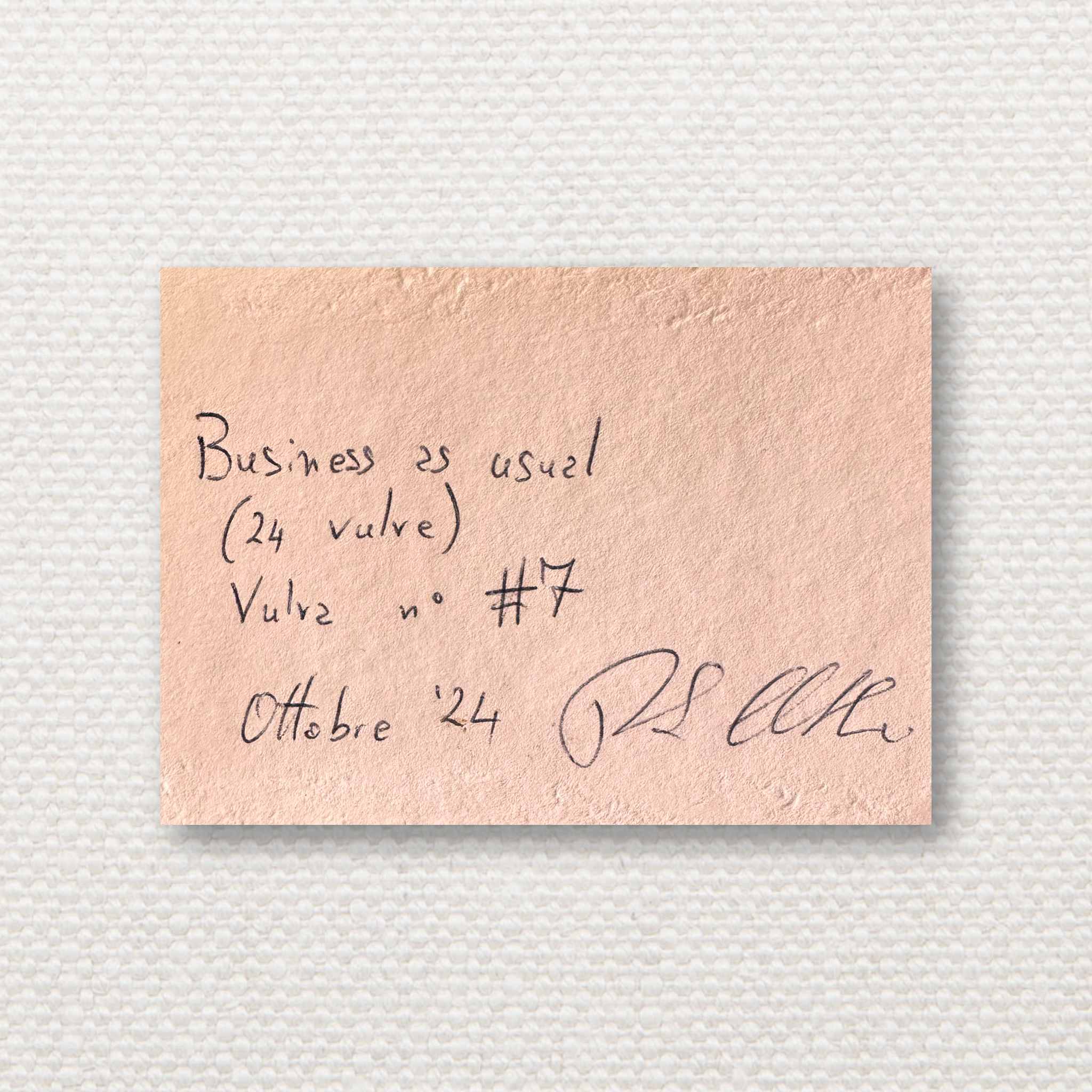 Business as Usual no. 7