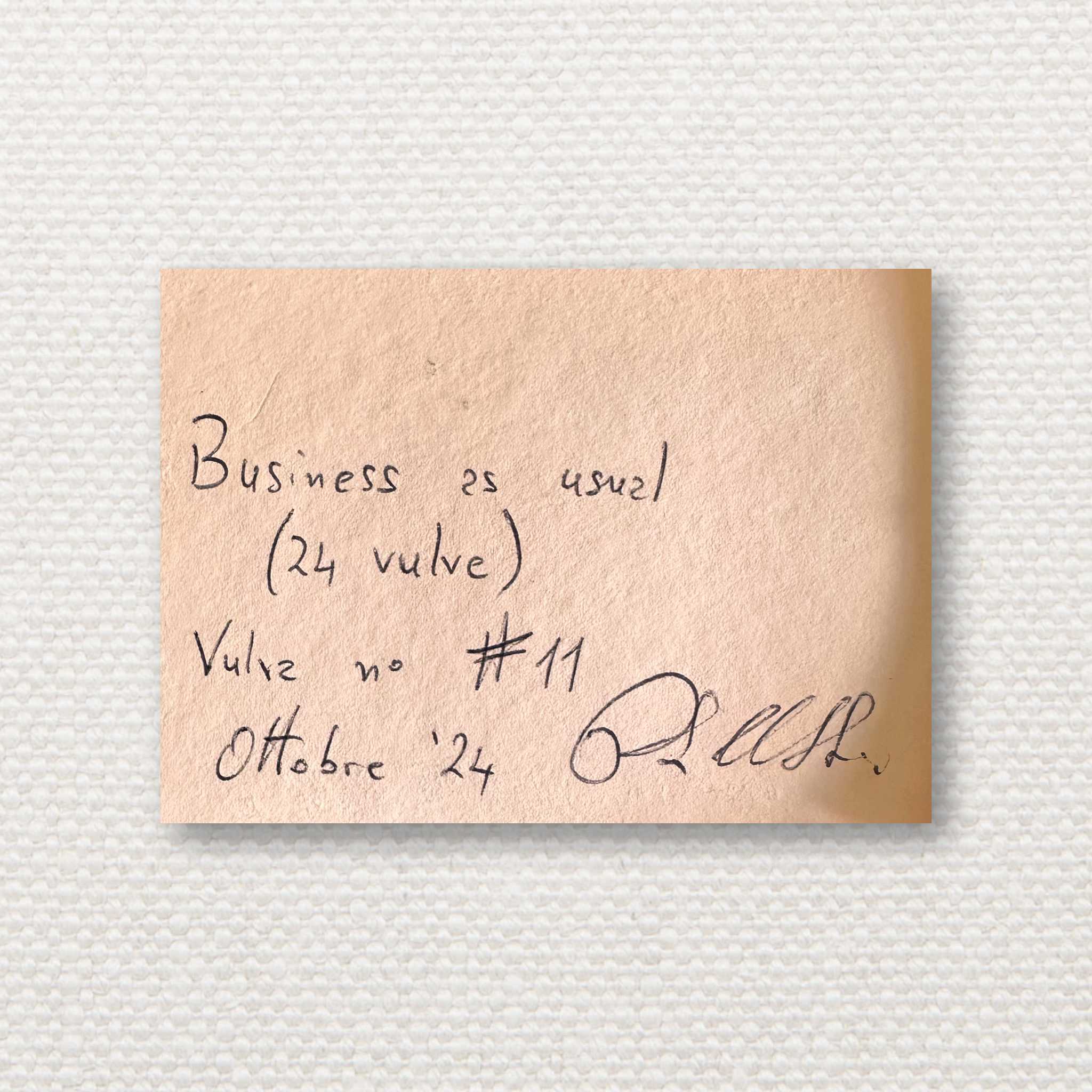 Business as Usual no. 11