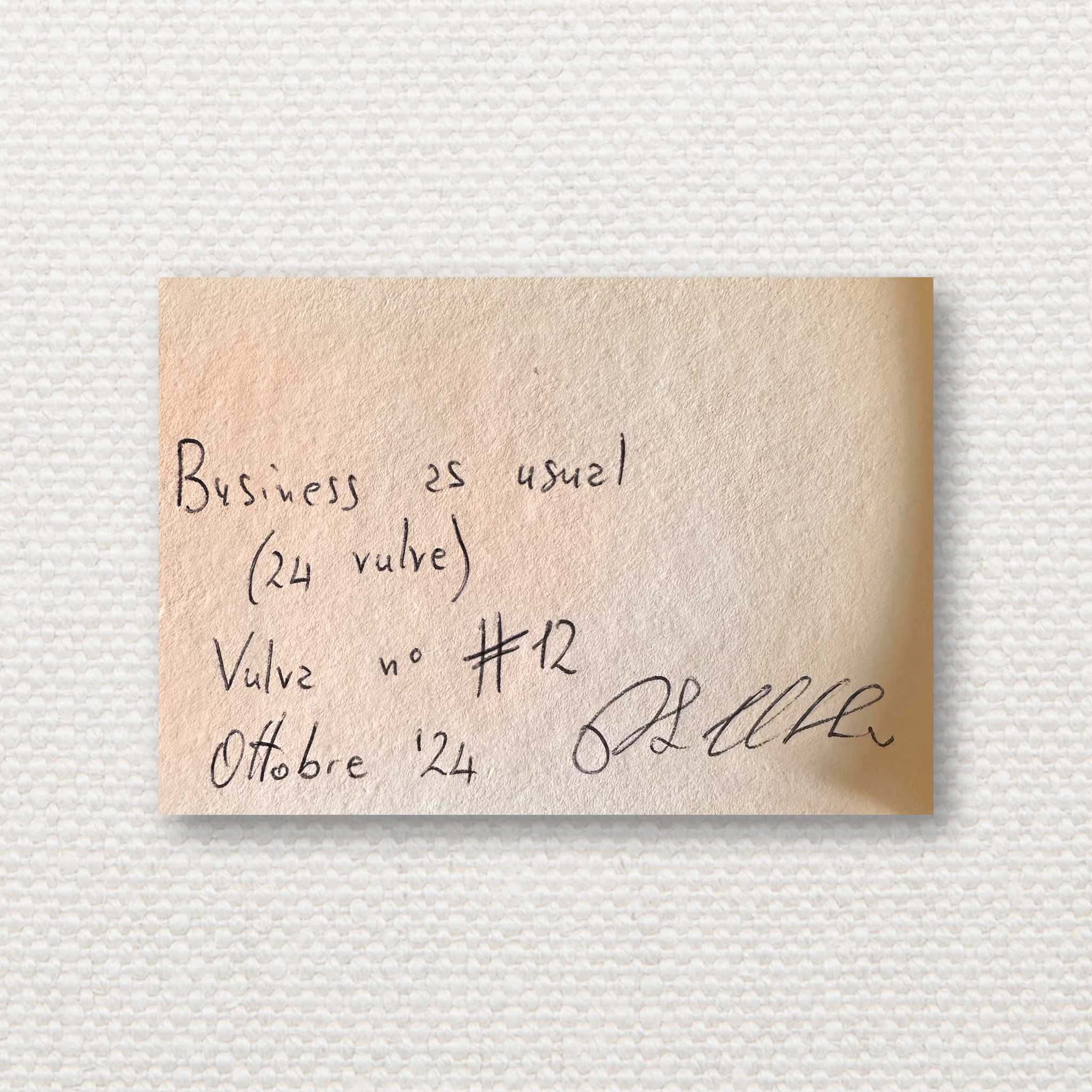 Business as Usual no. 12