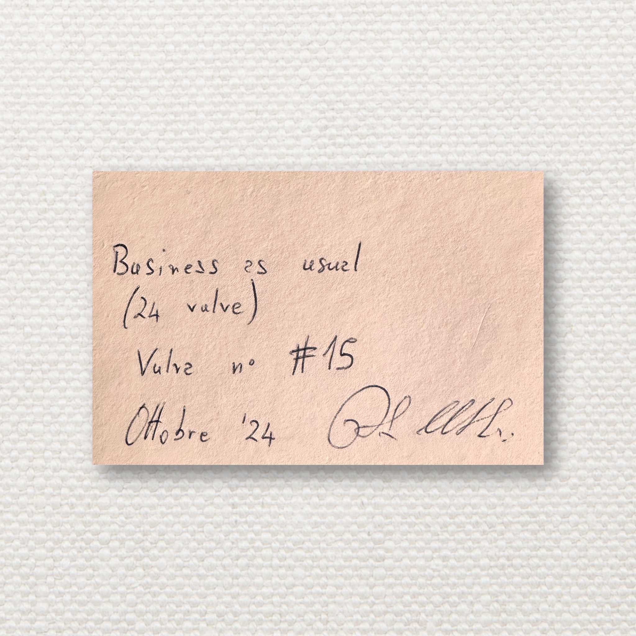 Business as Usual no. 15
