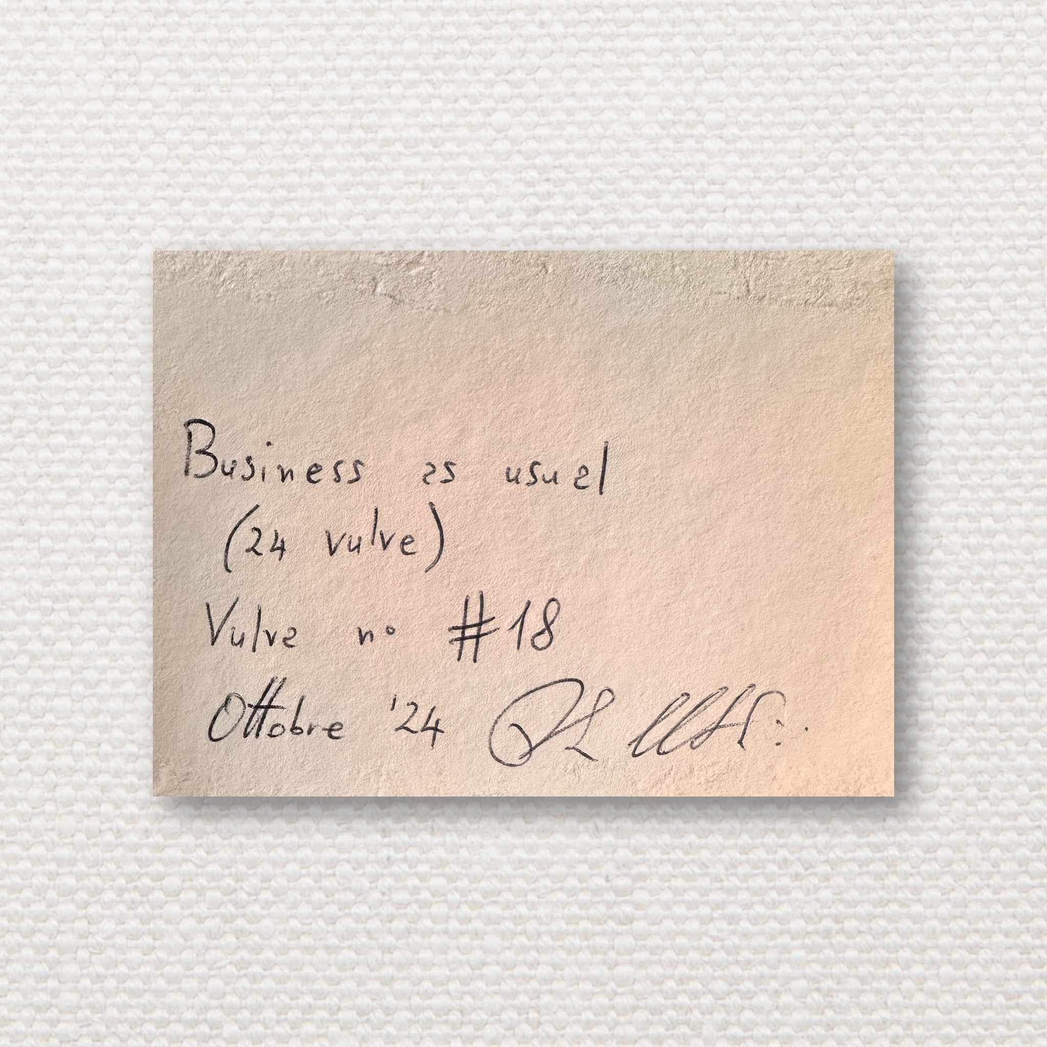 Business as Usual no. 18