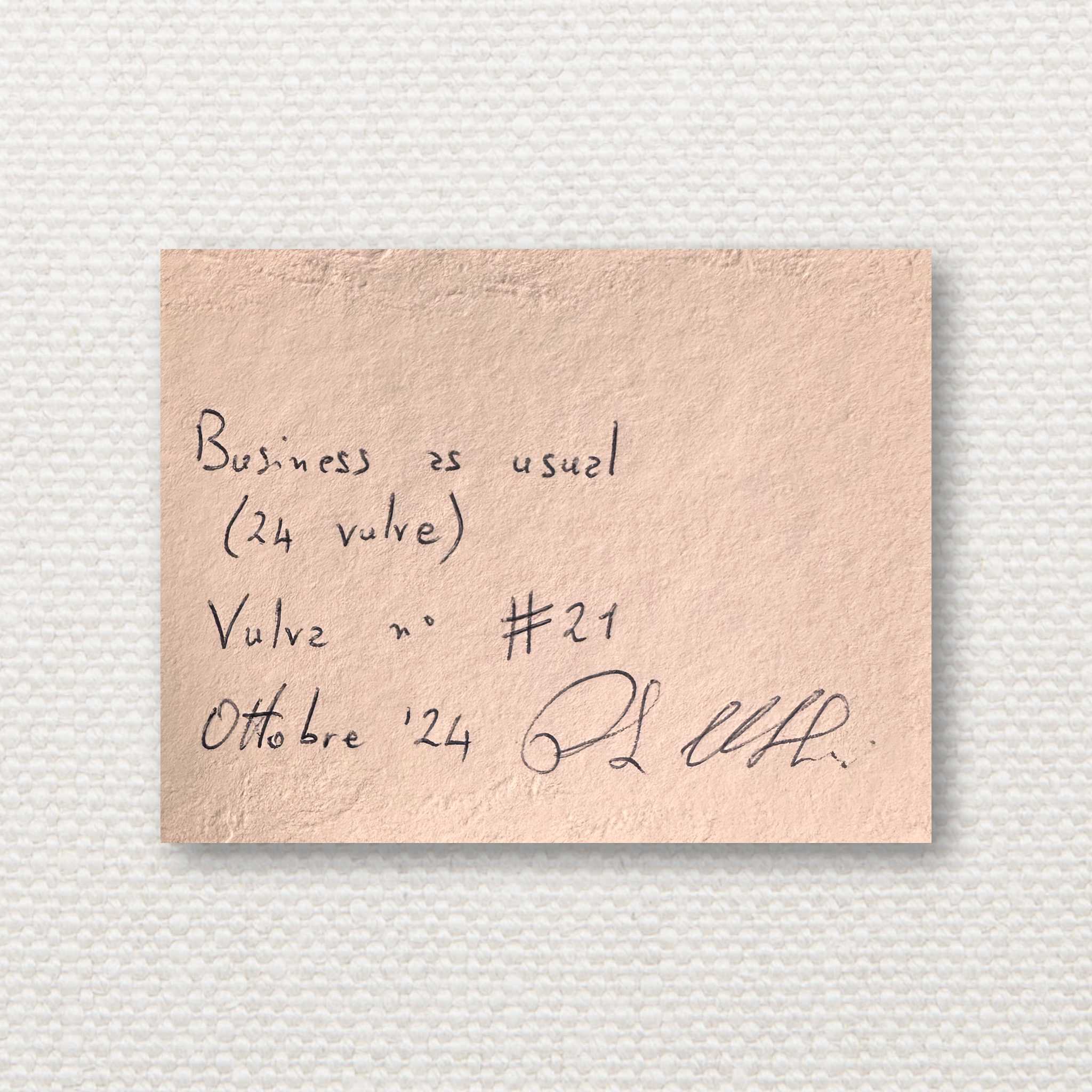 Business as Usual no. 21